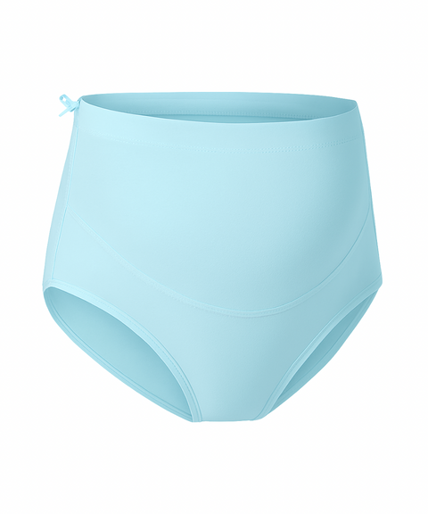 High-Waisted Cotton Maternity Underwear Shorts - Demuura