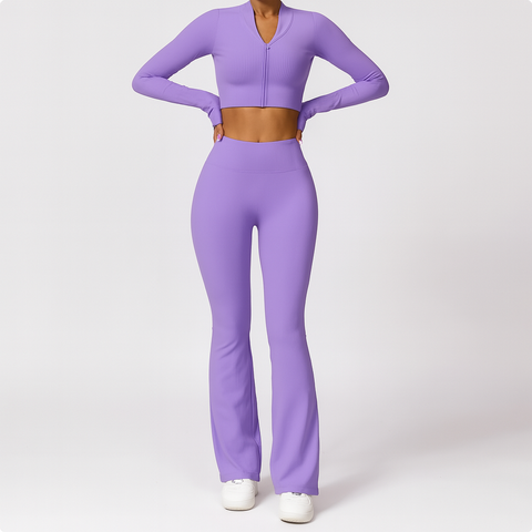 Bright Vibe Yoga Set Long Sleeve - Demuura
