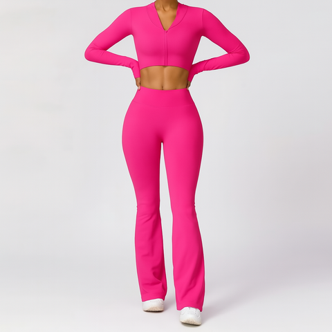Bright Vibe Yoga Set Long Sleeve - Demuura