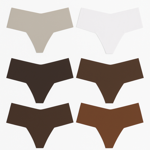 6-Pack Seamless Comfort Band Panties - Demuura