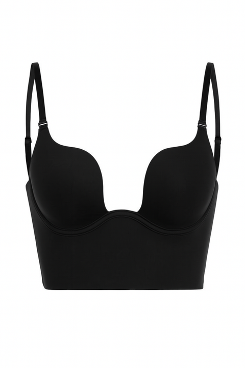 Plunge Backless Corset Bra - Demuura