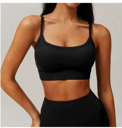 Bronzing Sports Back Support Bra - Demuura