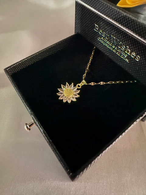 Sunflower Simulation Necklace - Demuura