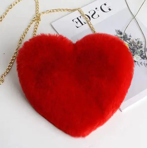 Plush Love Chain Shoulder Bag - Demuura