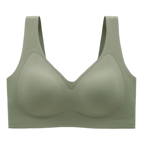 Plus-Size Seamless Push-Up Bra - Demuura