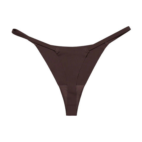 8-Pack Low Waist Seamless Thongs - Demuura