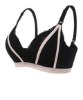 Lace Button Nursing Bra - Demuura