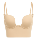 Plunge Backless Corset Bra - Demuura