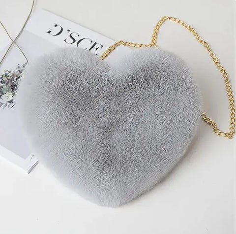 Plush Love Chain Shoulder Bag - Demuura