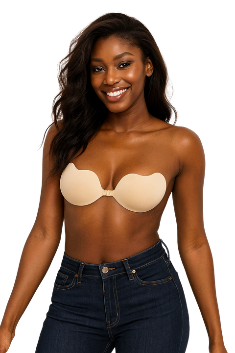 Front Closure Sticky Push-Up Bra - Demuura
