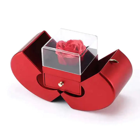 Heart Box Rose Necklace - Demuura