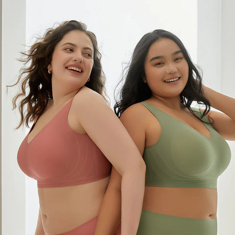 Plus-Size Seamless Push-Up Bra - Demuura