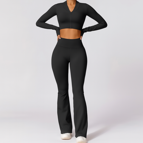 Bright Vibe Yoga Set Long Sleeve - Demuura