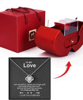 Heart Box Rose Necklace - Demuura