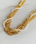 Multi Chain Pearl Necklace - Demuura
