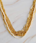 Multi Chain Pearl Necklace - Demuura