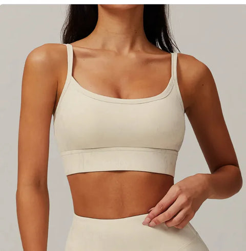 Bronzing Sports Back Support Bra - Demuura
