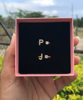 Zircon Initial A-Z Letter Rings for Women Stainless Steel Adjustable Opening Ring Name Alphabet Female Wedding Jewelry Gift