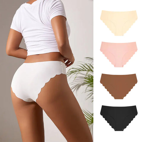 Seamless Ice Silk Petal Underwear - Demuura