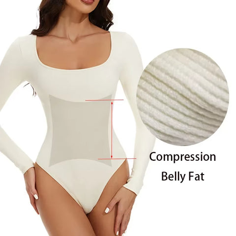 Demuura™ Long Sleeve Tummy Control Bodysuit
