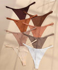8-Pack Low Waist Seamless Thongs - Demuura
