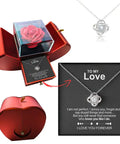 Heart Box Rose Necklace - Demuura