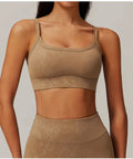 Bronzing Sports Back Support Bra - Demuura